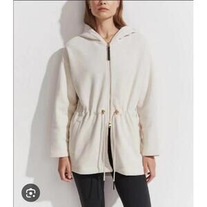 Varley Victoria Jacket Drawstring Cinch Waist Hoodie Size Xsmall-sm Athleisure